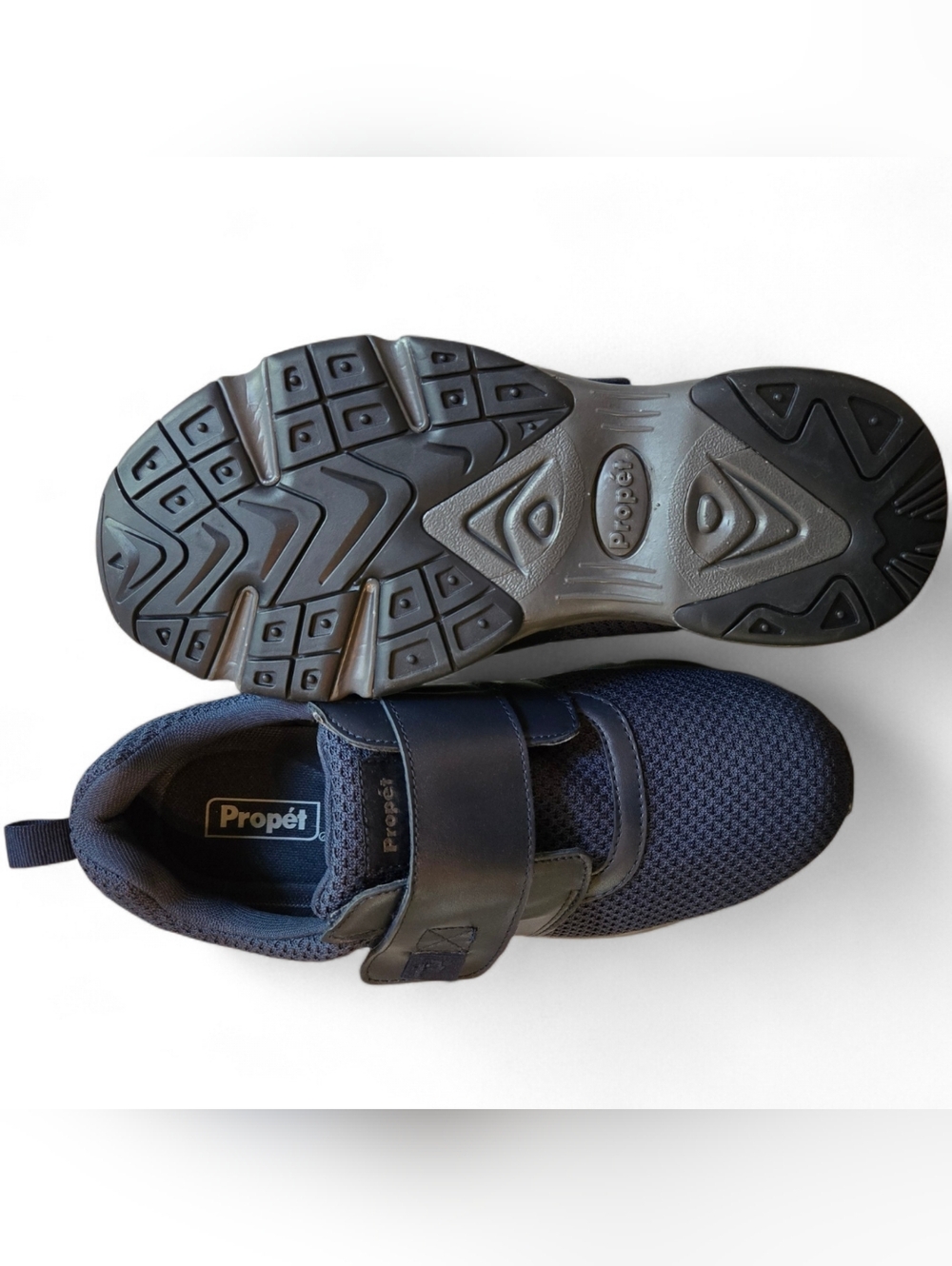 Propet Men's Navy Hook-and-Loop Athletic Sneaker